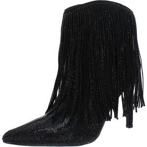 INC Womens Sahoj Embellished Ankle Boots Black 10 Medium (B,M)